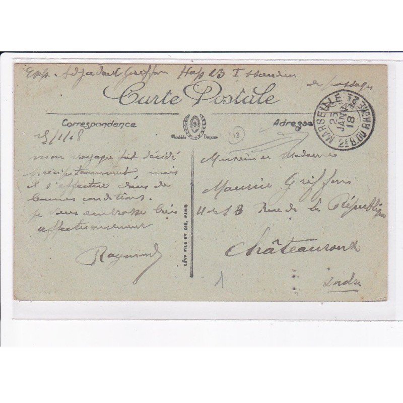 CACHET: marseille 2e bouche du rhone - très bon état