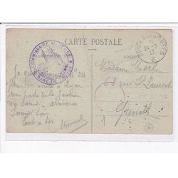 CACHET: commissaire militaire, gare de troyes - très bon état