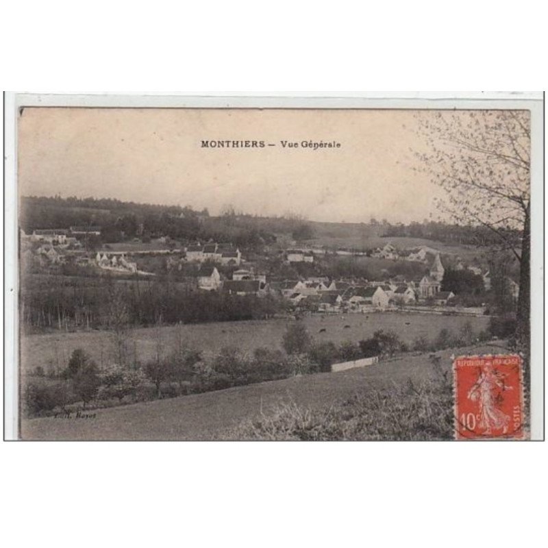 MONTHIERS : vue générale - très bon état
