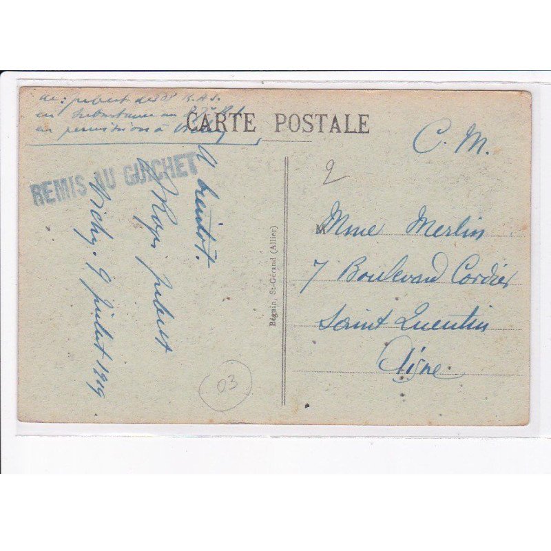 CACHET: remis au guichet - très bon état