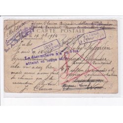 CACHET: le destinataire n'a pu être atteint en temps utile - très bon état