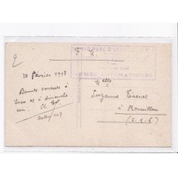 CACHET: grand parc d'artillerie n°1, centre de vérification, service des armes automoatiques - très bon état