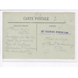 CACHET: 132e régiment d'infanterie - très bon état