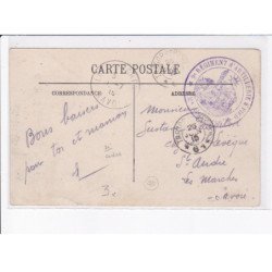 CACHET: 9e régiment d'artillerie à pied, 2e batterie - très bon état