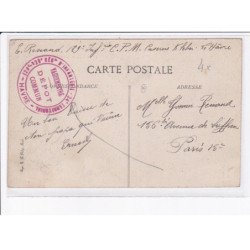 CACHET: 129e régiment d'infanterie, 24e territorial, vaguemestre dépôt commun - très bon état