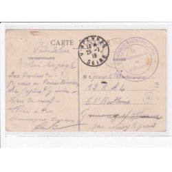 CACHET: 86e régiment d'artillerie lourde, le commandant de la batterie - très bon état