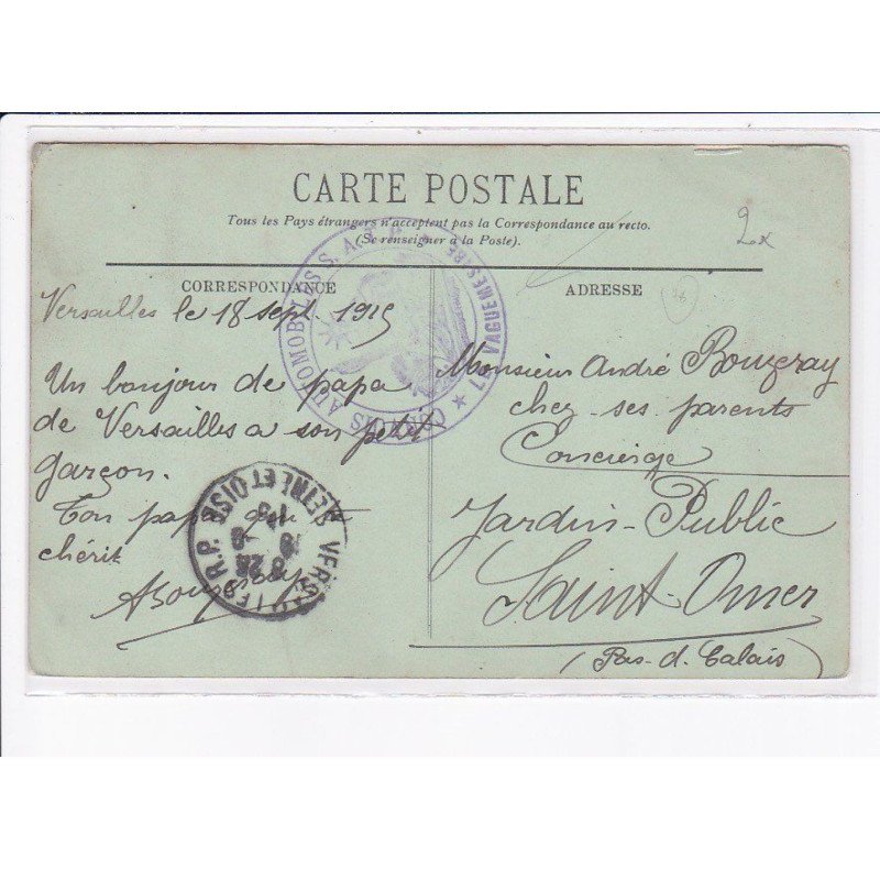 CACHET: convois automobiles, le vaguemestre - très bon état