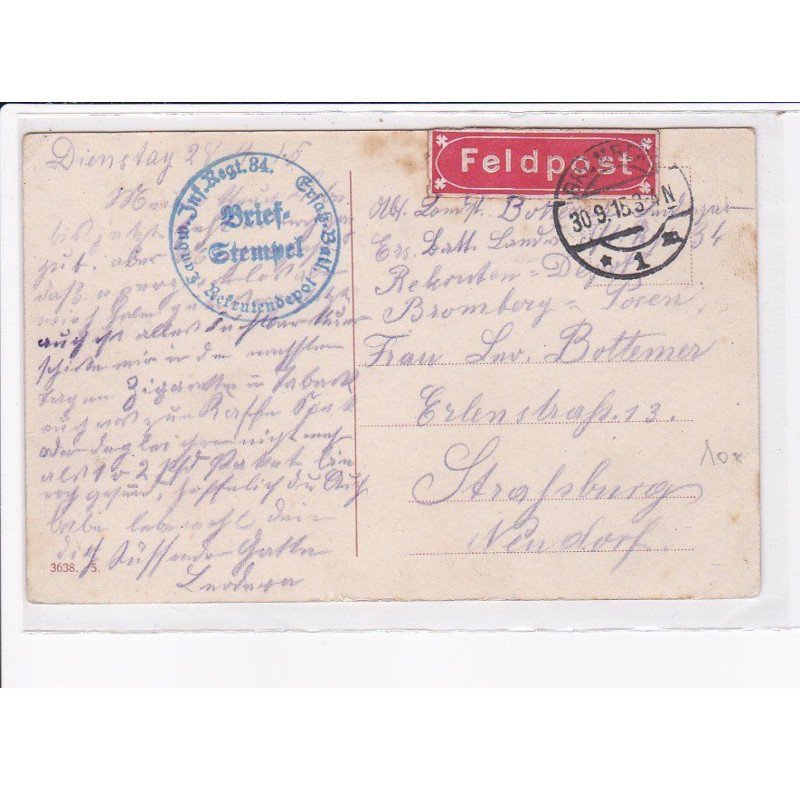 CACHET: brief-stempel, feldpost - très bon état