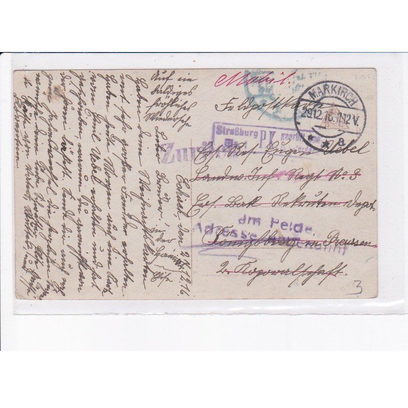 CACHET: zurich, strasbourg - très bon état