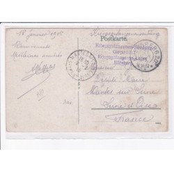 CACHET: kriegsgefangenen-sendung geprüft, nürnberg - très bon état