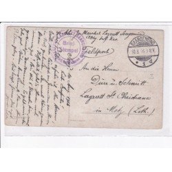 CACHET: brief-stempel, lazarett, saargemund - très bon état