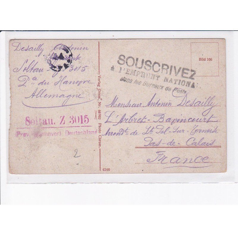 CACHET: souscrivez à l'emprunt national dans les bureau de poste soitau z 3015 - très bon état