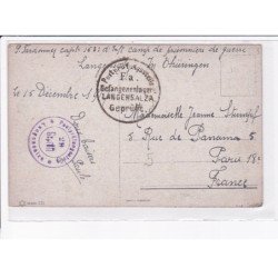 CACHET: postprüfungstell 29, langensalza - très bon état