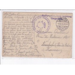 CACHET: kriegsgefangenen - sendung, geprüft, kommandanter des kriegs - très bon état