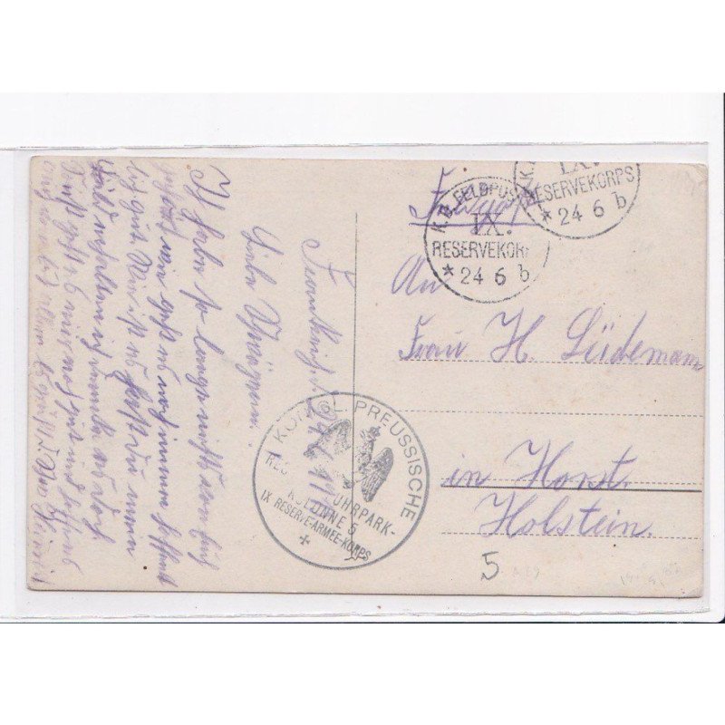 CACHET: konig preussische - très bon état