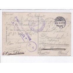 CACHET: kommandantur des gefangenen, krigsgefangenen sendung, geprüft - très bon état