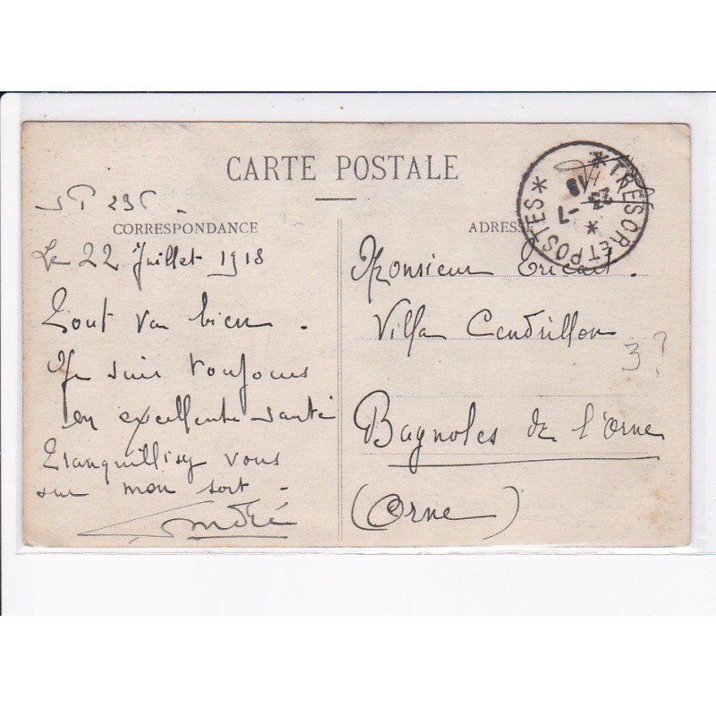 CACHET: tresor postes - très bon état