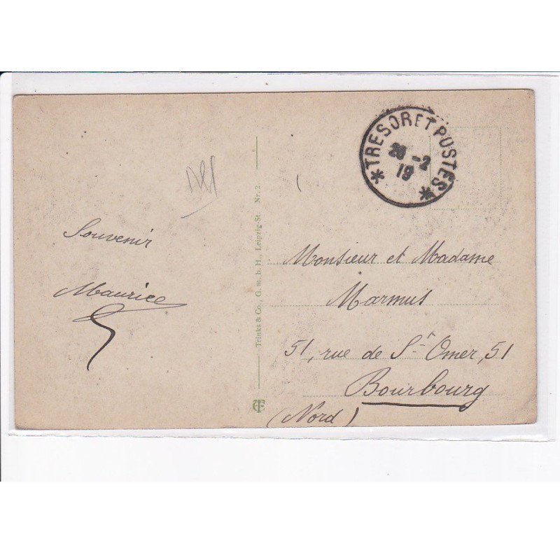 CACHET: tresor et poste - très bon état