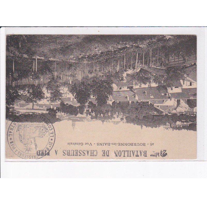 CACHET: 24e bataillon de chasseurs à pied, conseil d'administration central - très bon état