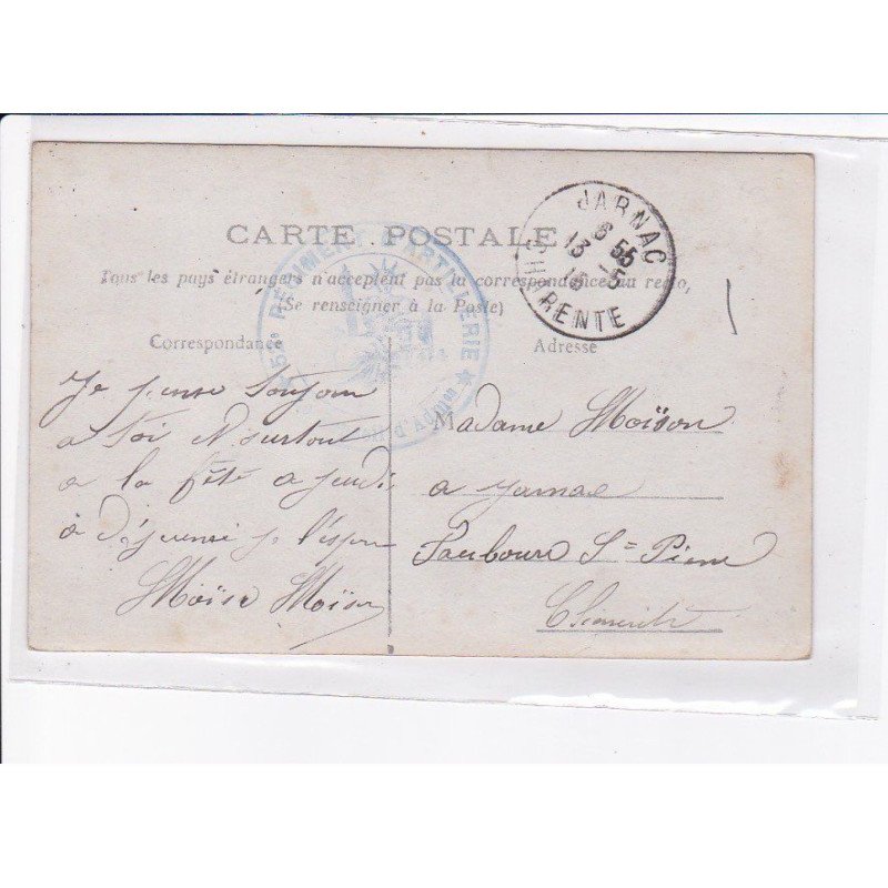 CACHET: 53e régiment d'artillerie - très bon état