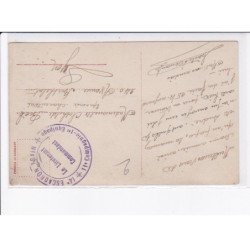 CACHET: 14e escadron, compagnie 1er équipage, le lieutenant commandant - très bon état