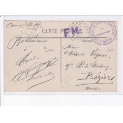 CACHET: F.M., 7e section, chemin de fer de campagne - très bon état
