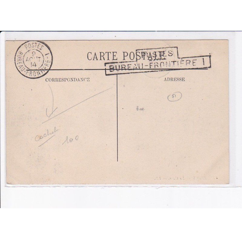 CACHET: postes, bureau-frontière - très bon état