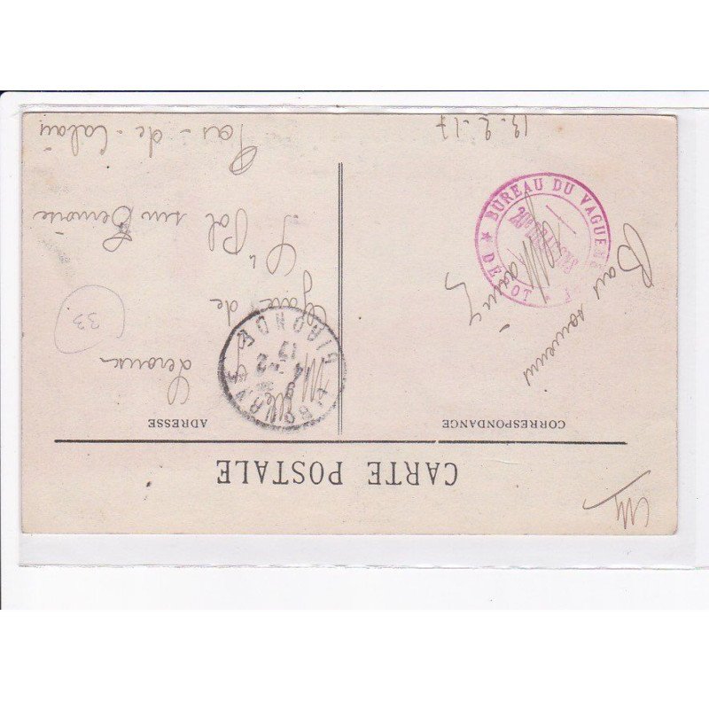 CACHET: bureau du vaguemestre - très bon état