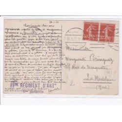 CACHET: 61e régiment d'art, 5e batterie - très bon état