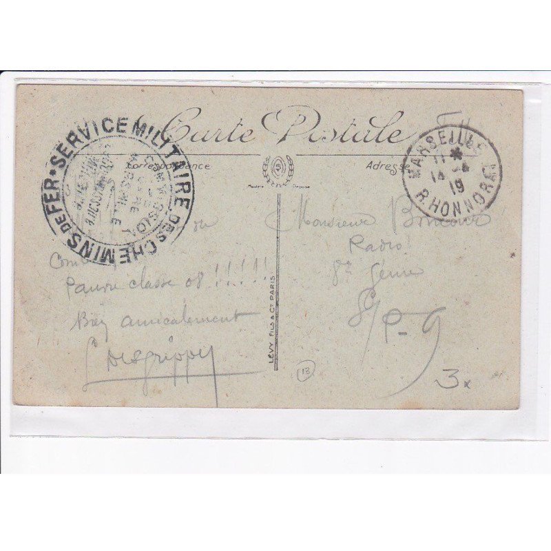 CACHET: service militaire, chemins de fer - très bon état