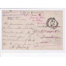 CACHET: le sergent vaguemestre du 111e régiment d'infirmerie, 12e et 18e compagnies - très bon état