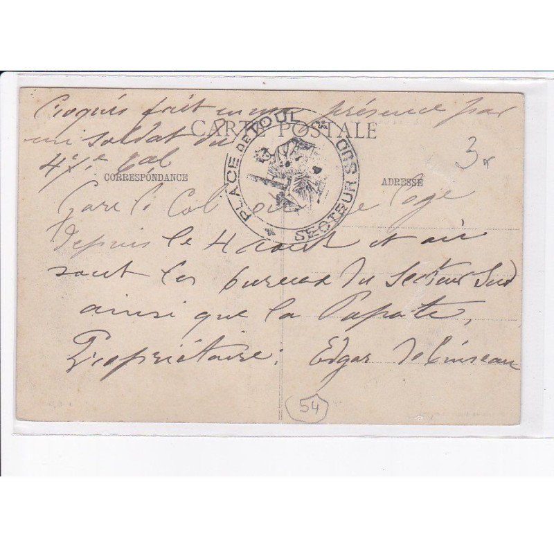 CACHET: place de voul, secteur sud - très bon état