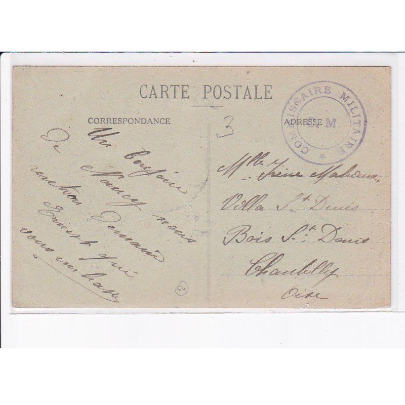 CACHET: commissaire militaire - très bon état