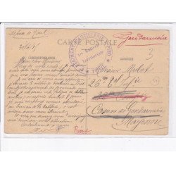 CACHET: 6e régiment d'artillerie à pied, toul - très bon état