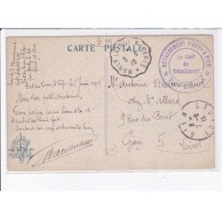 CACHET: détachement d'artillerie à pied - très bon état