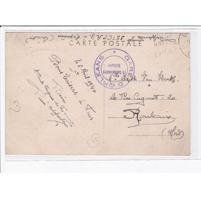 CACHET: gare d'orléans - très bon état