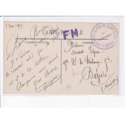 CACHET: F.M. chemins de fer campagne, 7e section - très bon état