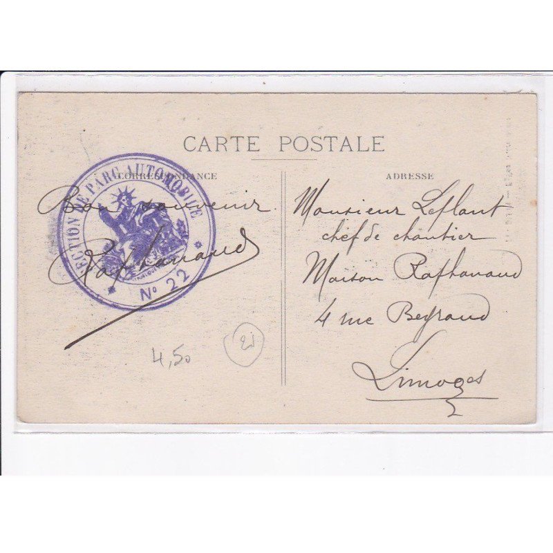 CACHET: section de parc automobile - très bon état