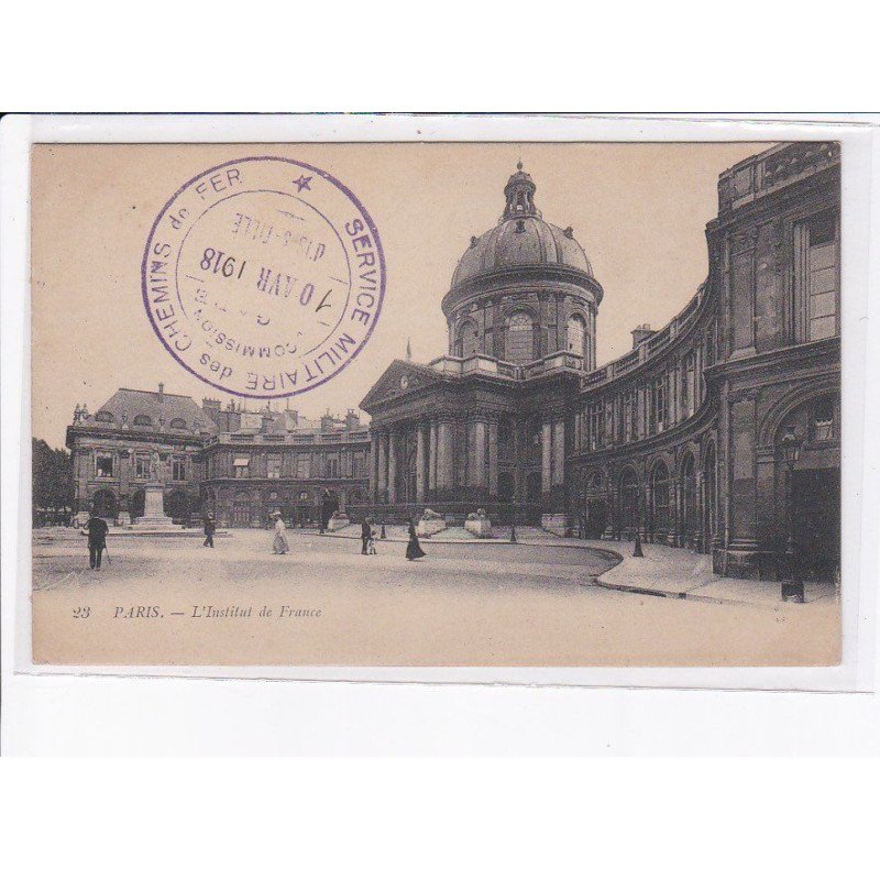 CACHET: service militaire des chemins de fer, commission de la gare - très bon état