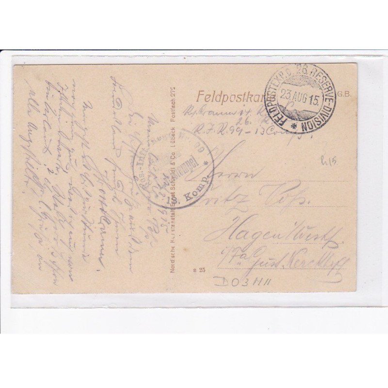 CACHET: 26 reserve-divison - très bon état