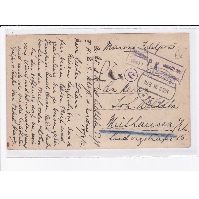 CACHET: P.K. geprüpt molhansen - très bon état