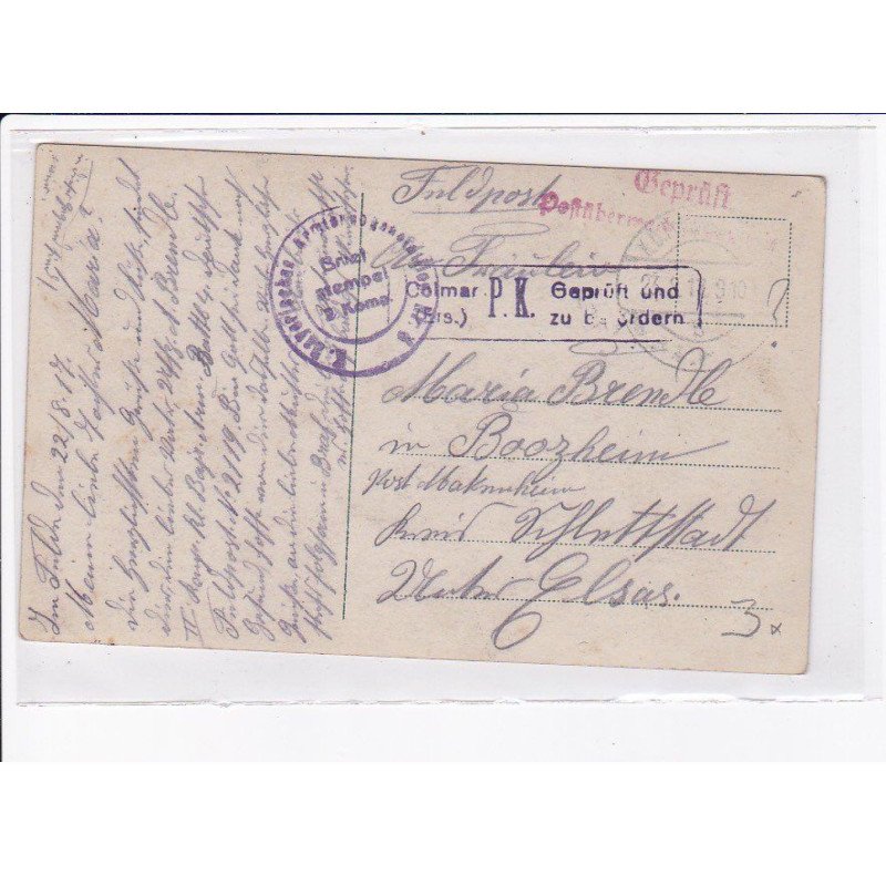 CACHET: colmar P.K. geprüft - très bon état