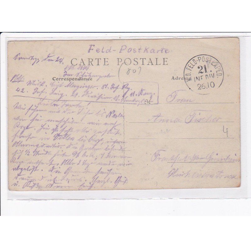 CACHET: K.D. feld-postexped - très bon état