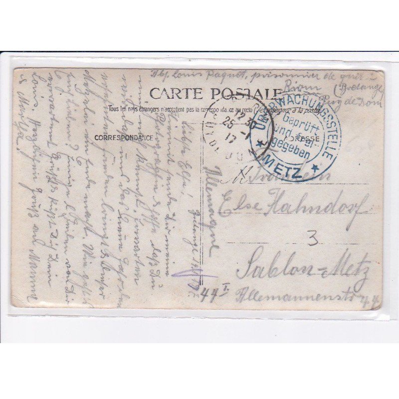 CACHET: uberwachungsstelle, metz, gebrüft und fret-gegeben - très bon état