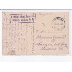 CACHET: 4. batterie preuss. landwehr-fussart.-bataillon n°3 - très bon état