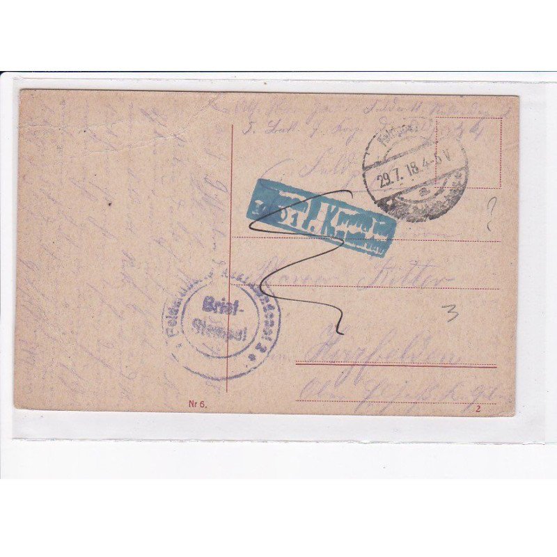 CACHET: brief-stempel - très bon état