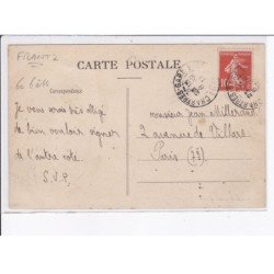 AVIATION AUTOGRAPHE: Frantz, concours d'aéroplane militaires de reims, 1911, biplan savary en vol - état