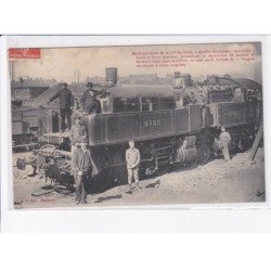 AVESNE-sur-HELPE: locomotive, train, machine 6000 de compagnie du nord - très bon état