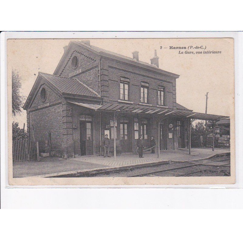 HARNES: la gare, vue intérieure - très bon état