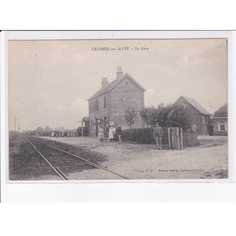 CALONNE-sur-la-LYS: la gare - très bon état